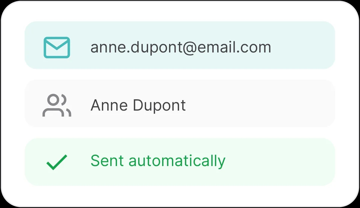 Automatic sending of maintenance invoices by email in FleetMax fleet management software
