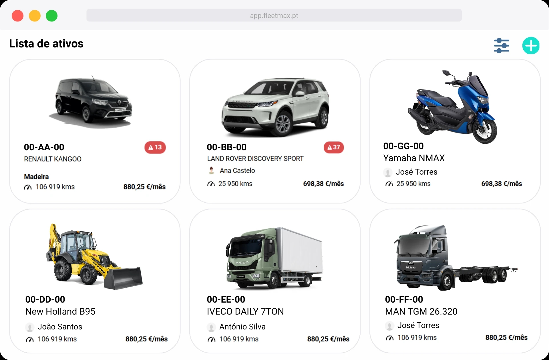 FleetMax Ativos