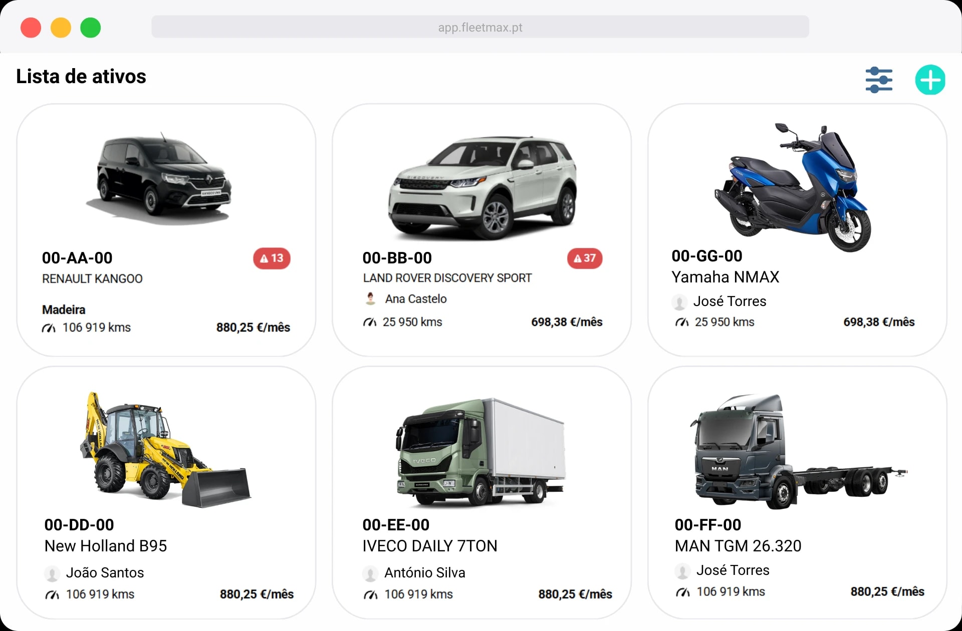 FleetMax Ativos