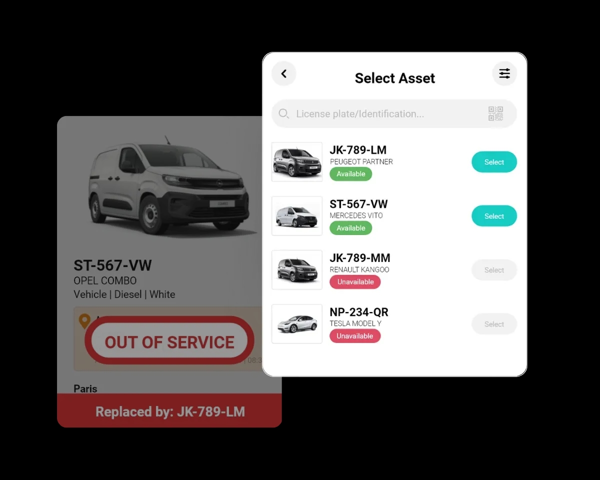 Booking conflict and overlap prevention in FleetMax